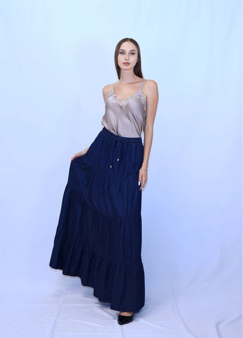 Maxi denim skirt — ITALICA boutique