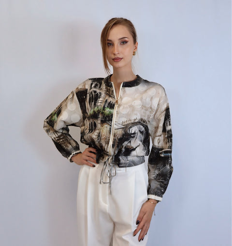 Lightweight summer bomber (green)