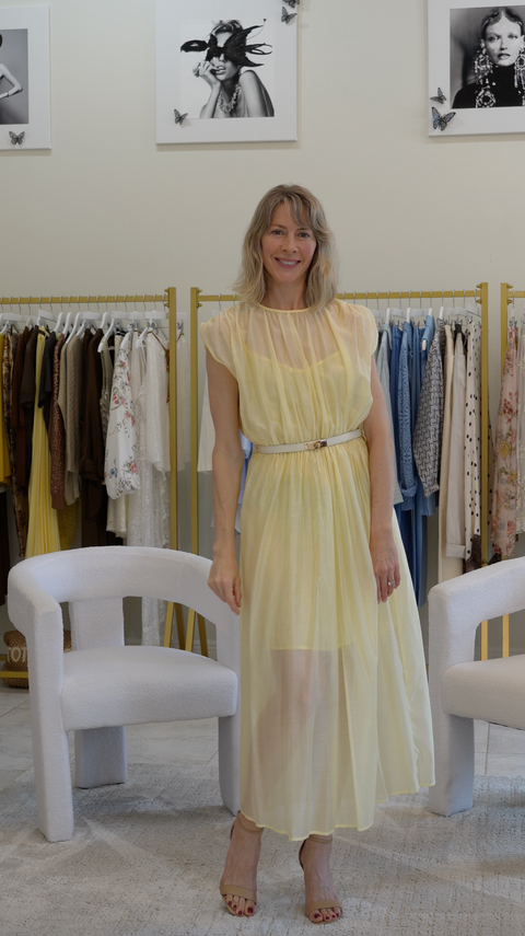 Light summer yellow dress — ITALICA Boutique Sarasota