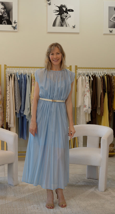 Light summer blue dress — ITALICA Boutique Sarasota