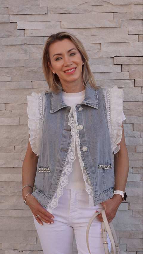 Denim vest — ITALICA boutique